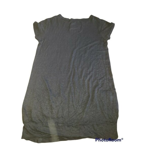 SOLD CLAUDIO MILANO Dress Short Sleeve Lightweight Linen Blend Lagenlook Casual - Picture 2 of 5